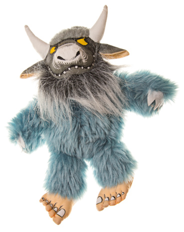 Fantasy mythical troll creature from Scandinavian folklore looking puzzled. 3D illustration isolated on a white background.