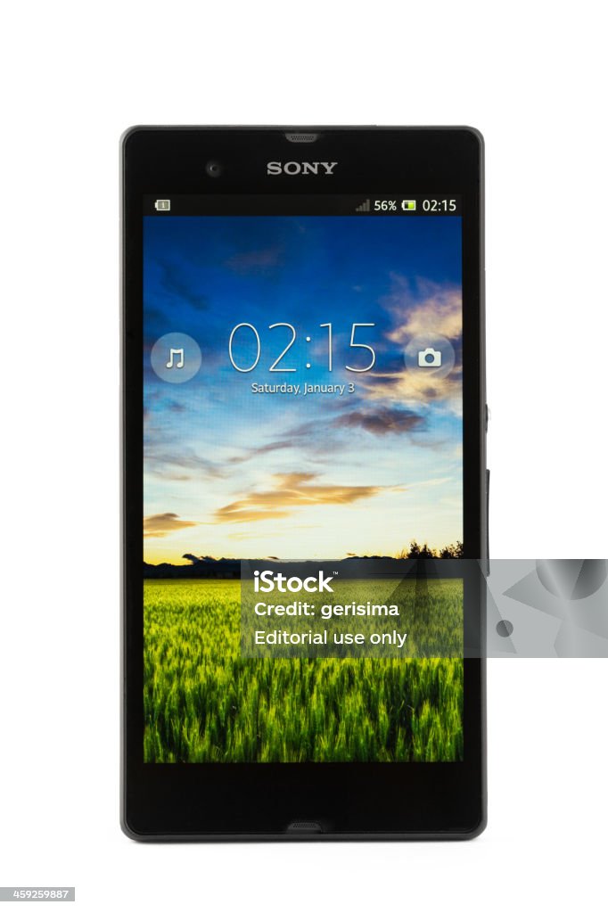 Sony Xperia Z Aislado en blanco - Foto de stock de Sony libre de derechos