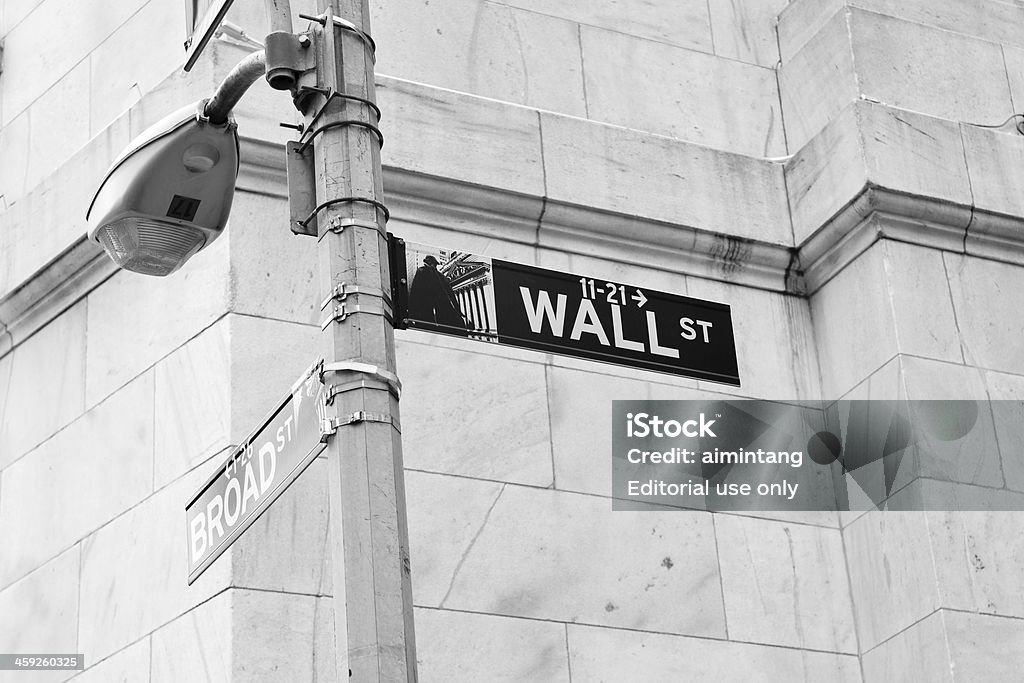 Signe de Wall Street - Photo de Signalisation libre de droits