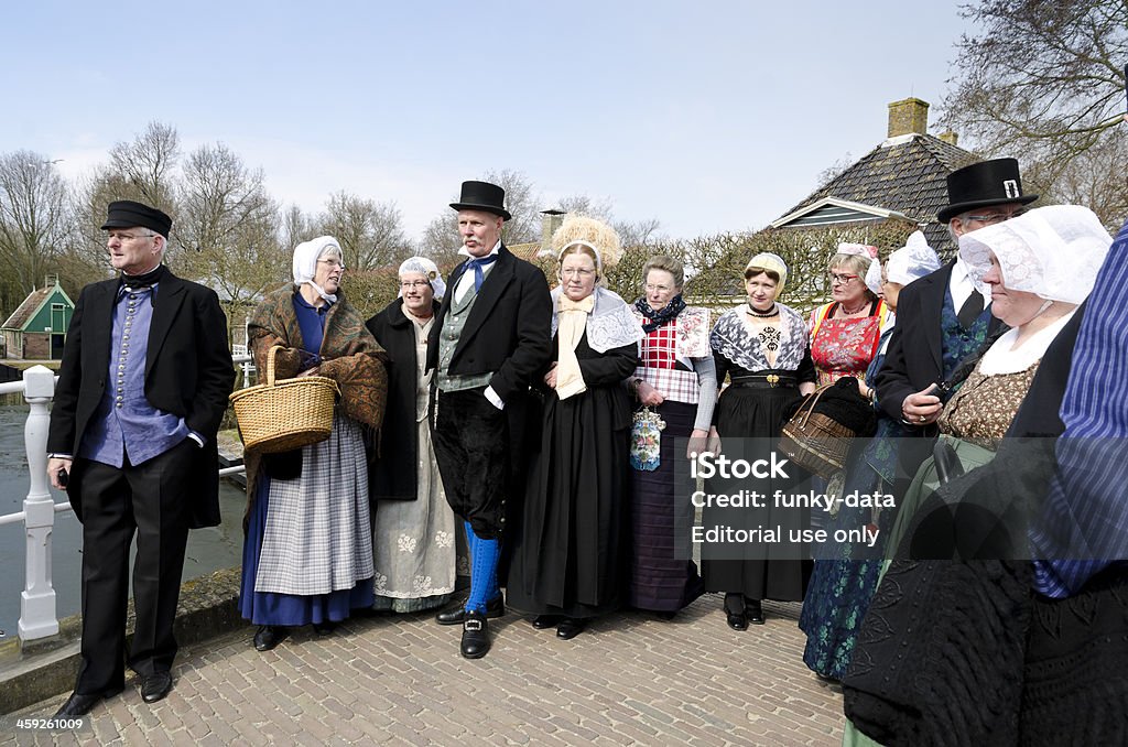 Senior holandês pessoas com roupas Tradicionais - Royalty-free Estilo do século 18 Foto de stock