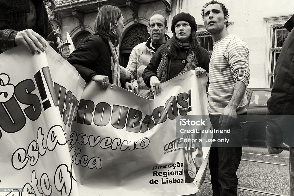 Demonstração em Lisboa - Royalty-free Editorial Foto de stock