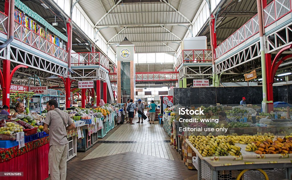 Papeete Public Market - Photo de Marché de plein air libre de droits