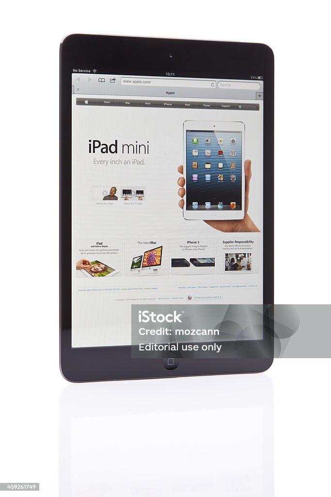 iPad Mini に独自の広告 - iPadのロイヤリティフリーストックフォト
