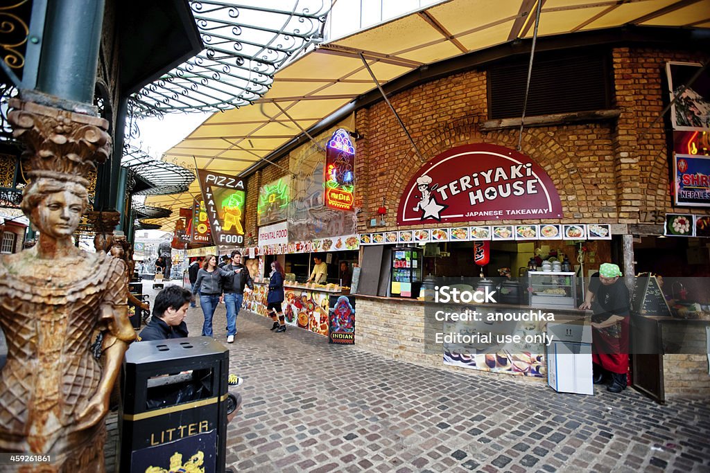 Food Court en Camden Town, Londres - Foto de stock de Alimento libre de derechos