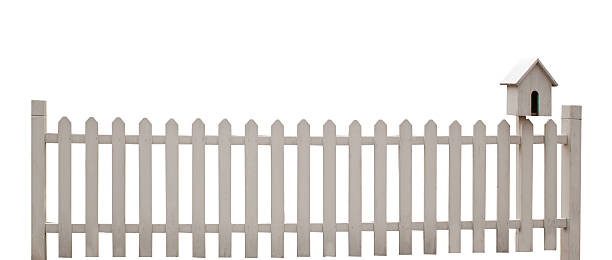 istock white wooden fence 459273949
