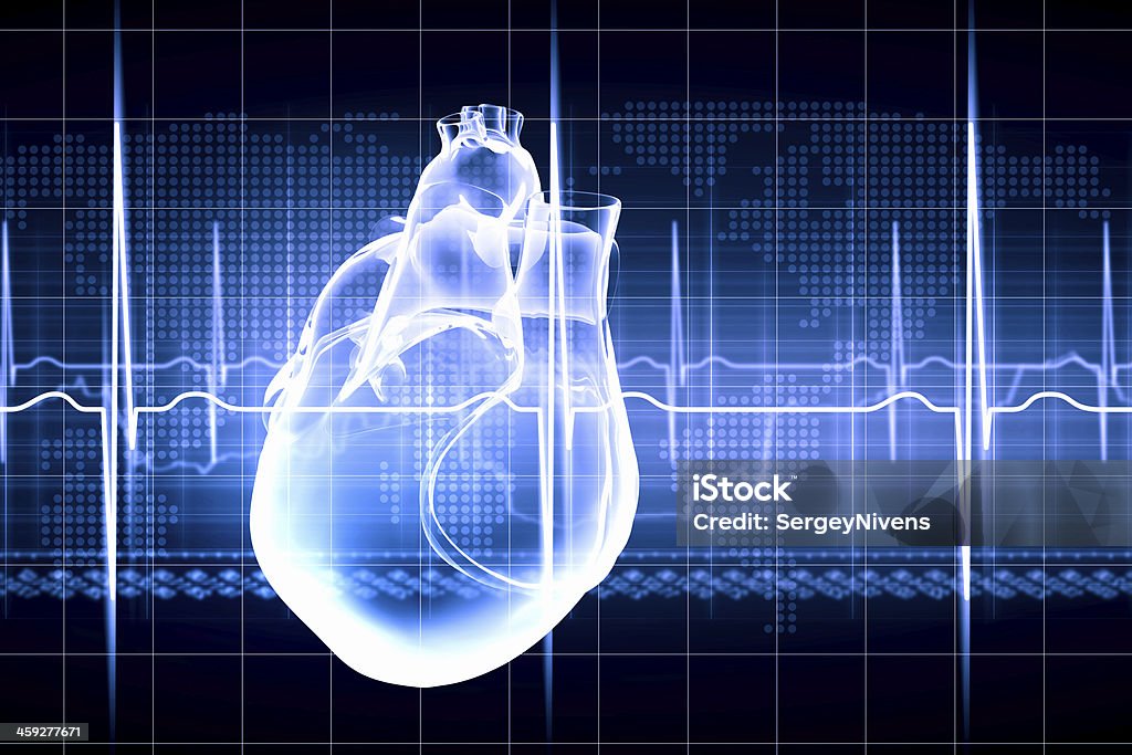 Corazón humano latidos - Foto de stock de Ataque cardíaco libre de derechos