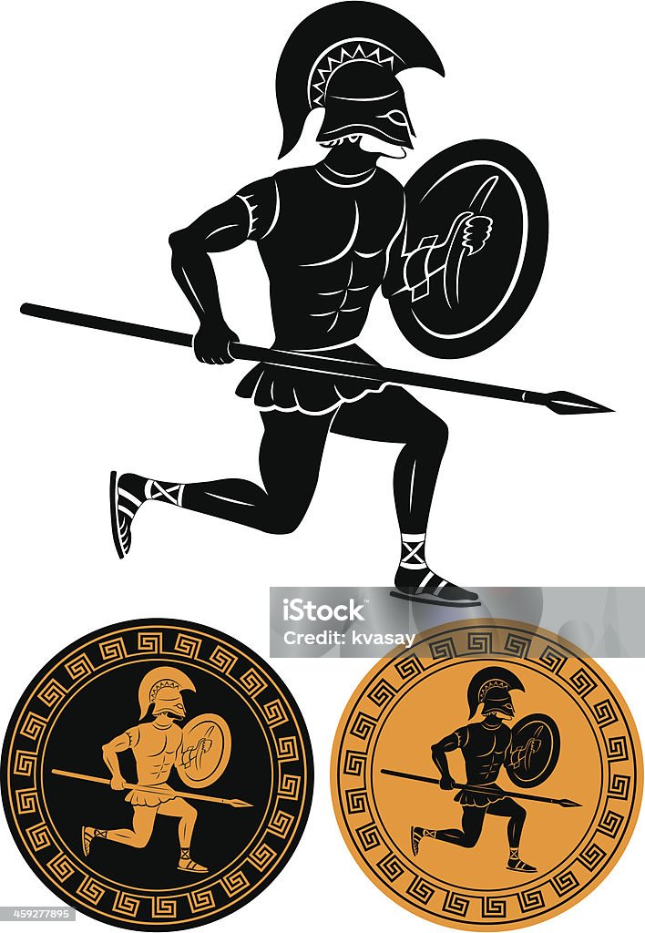 Gladiateur - clipart vectoriel de Adulte libre de droits