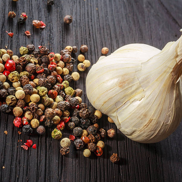 istock Organic garlic and hot pepper 459279699