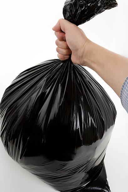 Garbage Bag Stock Photo - Download Image Now - Bag, Black Color, Garbage -  iStock