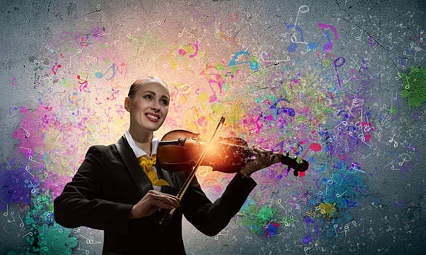 istock Violinist in business suit 459297709