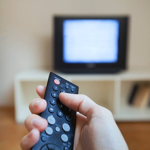 istock A hand using a tv remote to change the channel 459302543