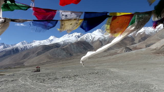 Buddhist praying flags