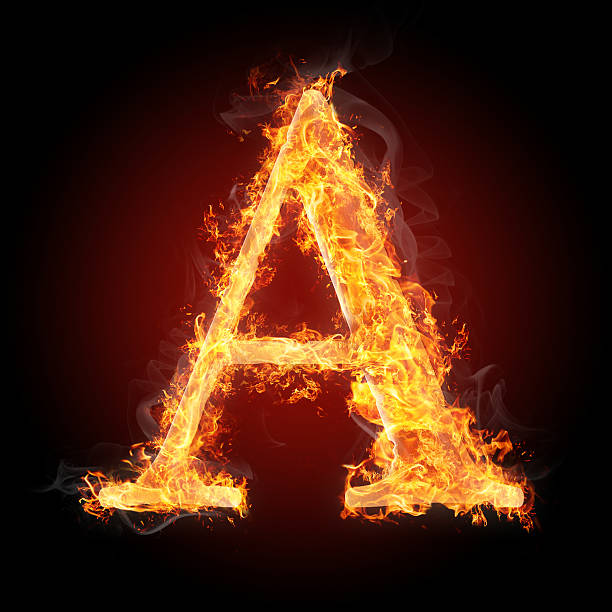 istock Burning letters of English alphabet 459329151