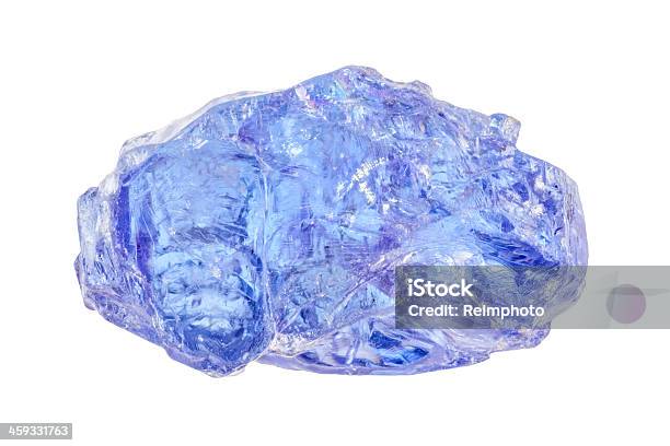 Uncut Blue Tanzanite Stock Photo - Download Image Now - Tanzanite, Crystal, Cut Out