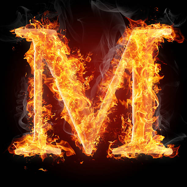 istock Burning letters of English alphabet 459332073