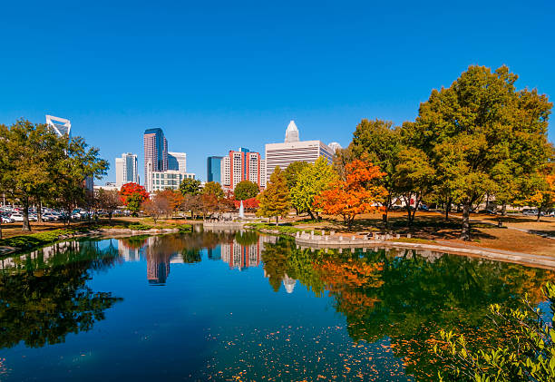 istock charlotte city skyline autumn season 459333421