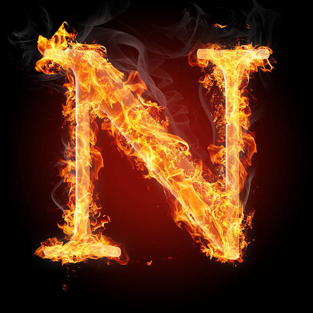 istock Burning letters of English alphabet 459333487