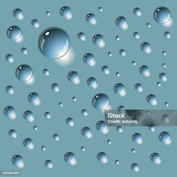 Background From The Drops Vector Stock Illustration - Download Image Now - Backgrounds, Blue, Bright