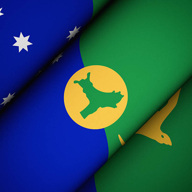 Flag of Christmas Island. CG-image.