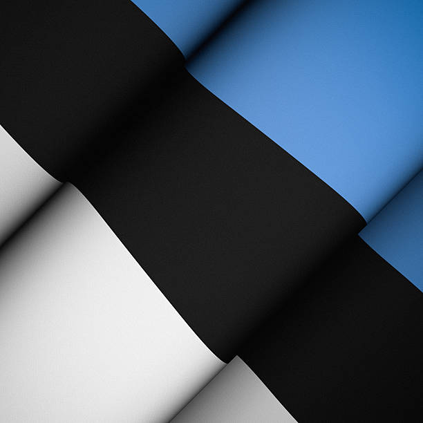 Flag of the Republic of Estonia. CG-image.