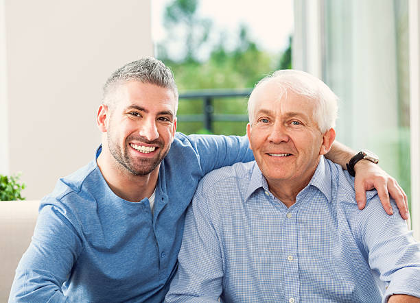 istock Father and adult son 459346125
