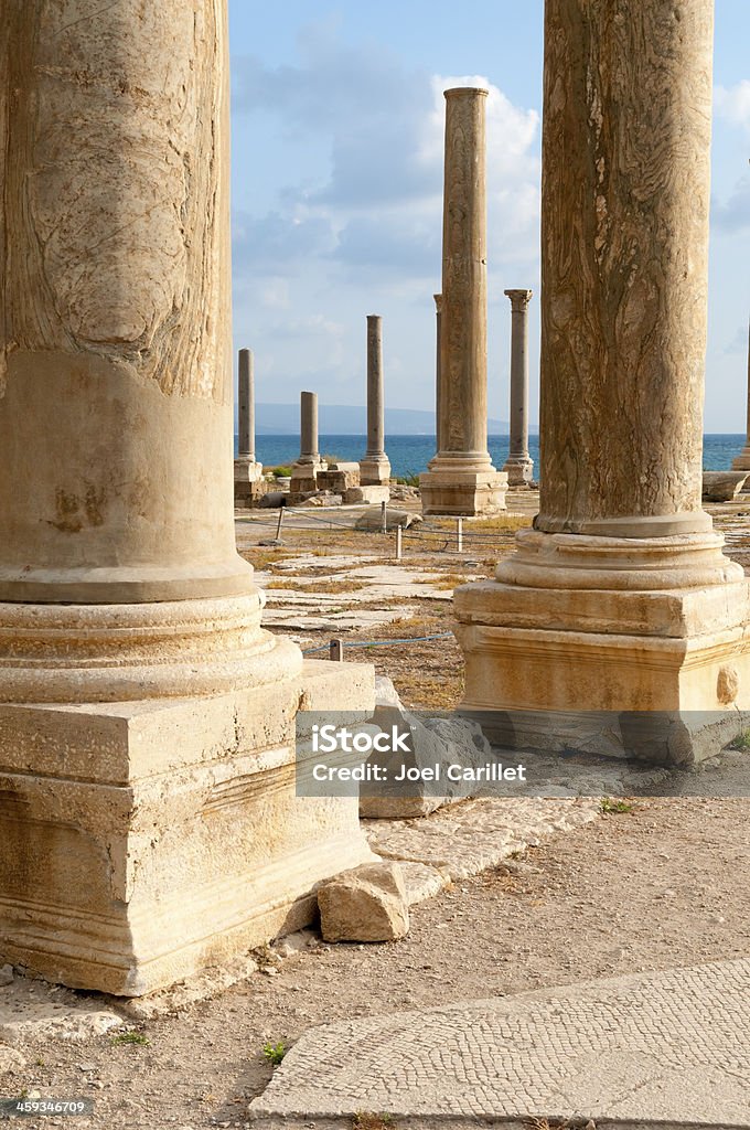 레바논 왜고너의 로마 유적지 (타이어 - 로열티 프리 0명 스톡 사진