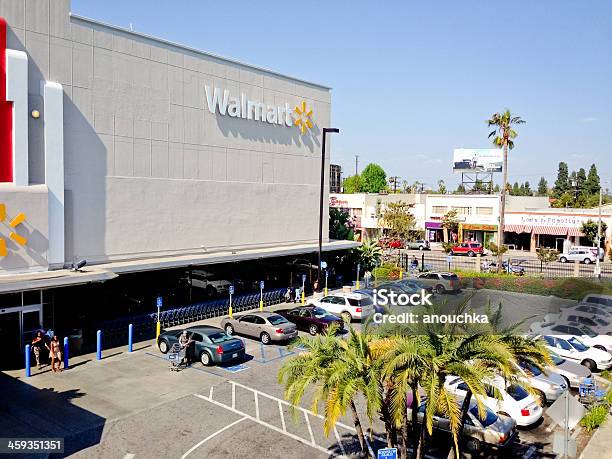 Walmart Los Angeles Ca Stock Photo - Download Image Now - Wal-mart, Parking Lot, People