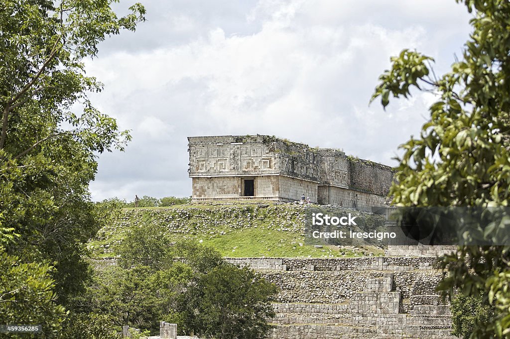 Pyramid -Mexico Riviera Maya, with its fantastic archaeological sites testifying to the Mayan culture Ancient Civilization Stock Photo