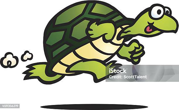 Fast Turtle Stock Vektor Art und mehr Bilder von Geschwindigkeit - Geschwindigkeit, Illustration, Marathon