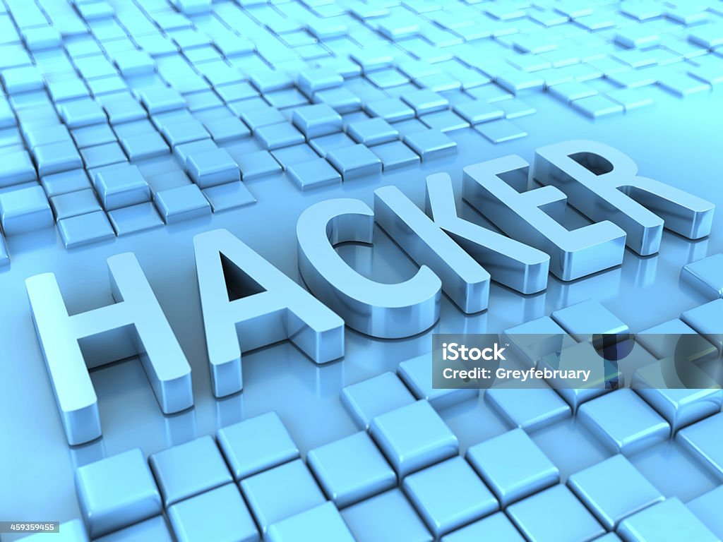 Hacker - Foto de stock de Azul royalty-free