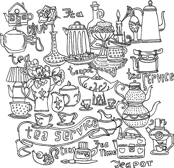 Vector illustration of Tea Background