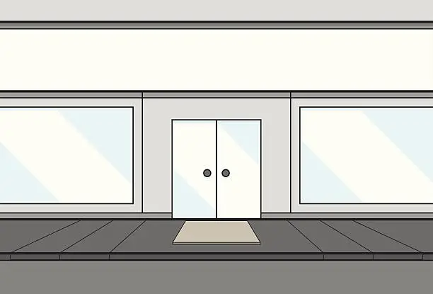 Vector illustration of Wireframe shop