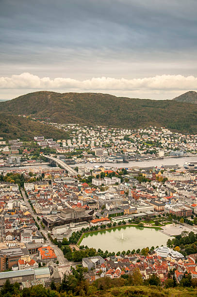 istock Panorama of Bergen from the hill Floyen. 459362675
