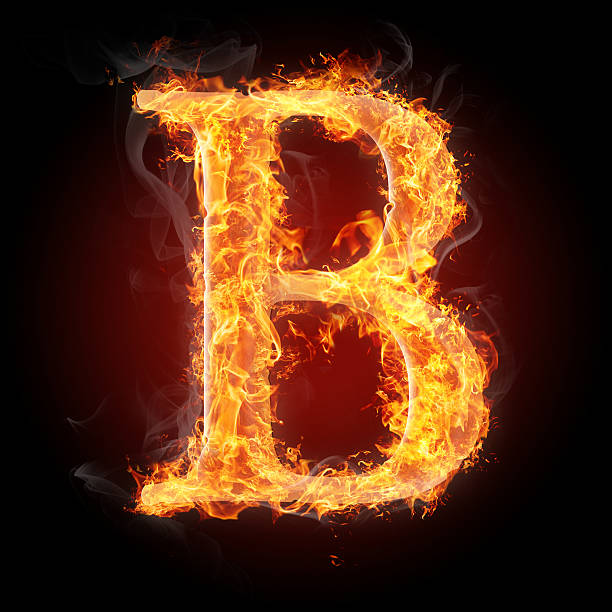 istock Burning letters of English alphabet 459363395