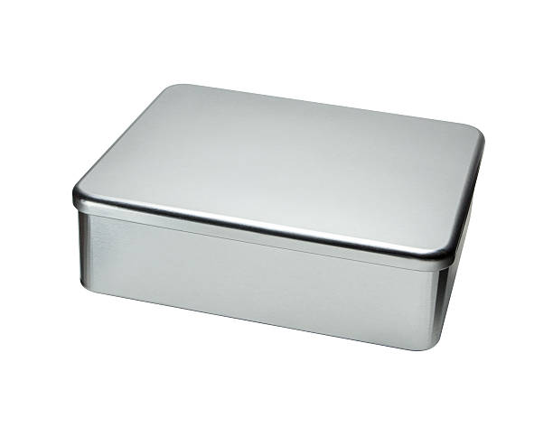 istock Big Metal box isolated on a white background 459368965