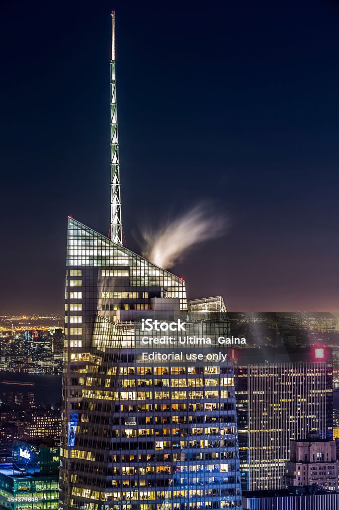 Bank of America tower bei Nacht - Lizenzfrei Architektur Stock-Foto