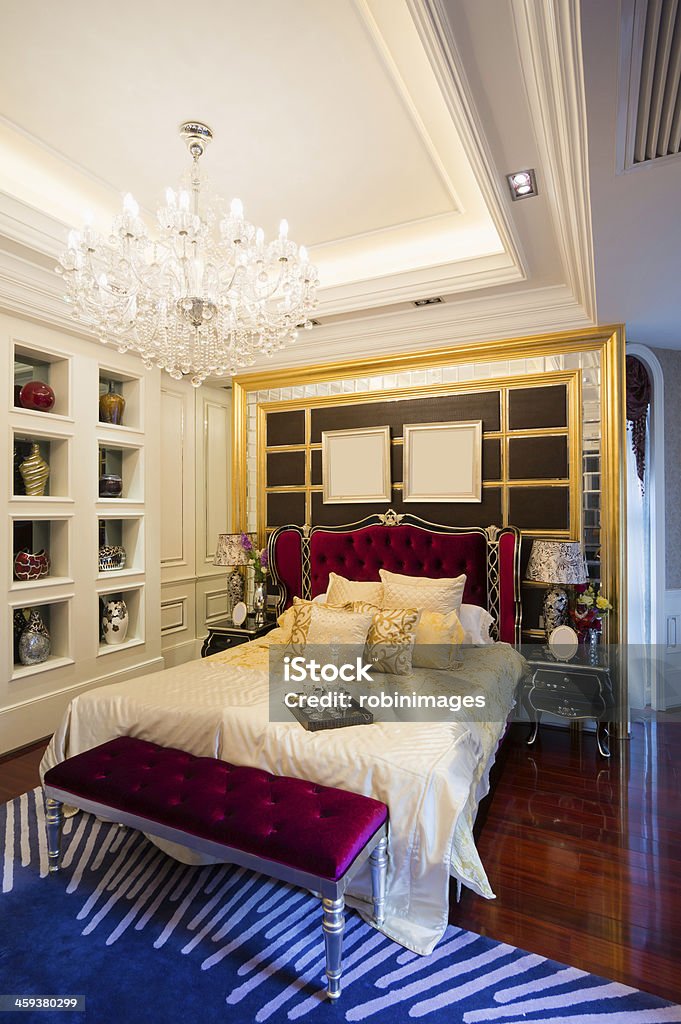 luxury bedroom luxury bedroom with nice decoration Bed - Furniture Stock Photo