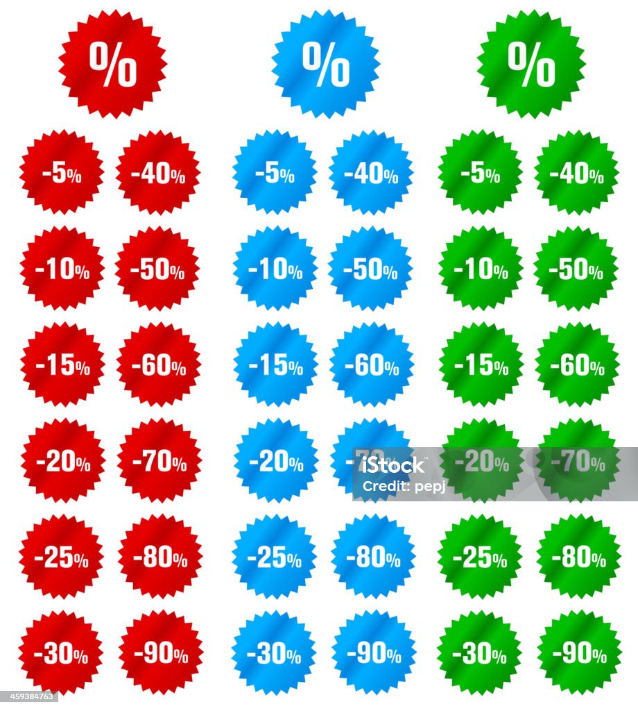 Pegatina de descuentos - Ilustración de stock de Dar libre de derechos