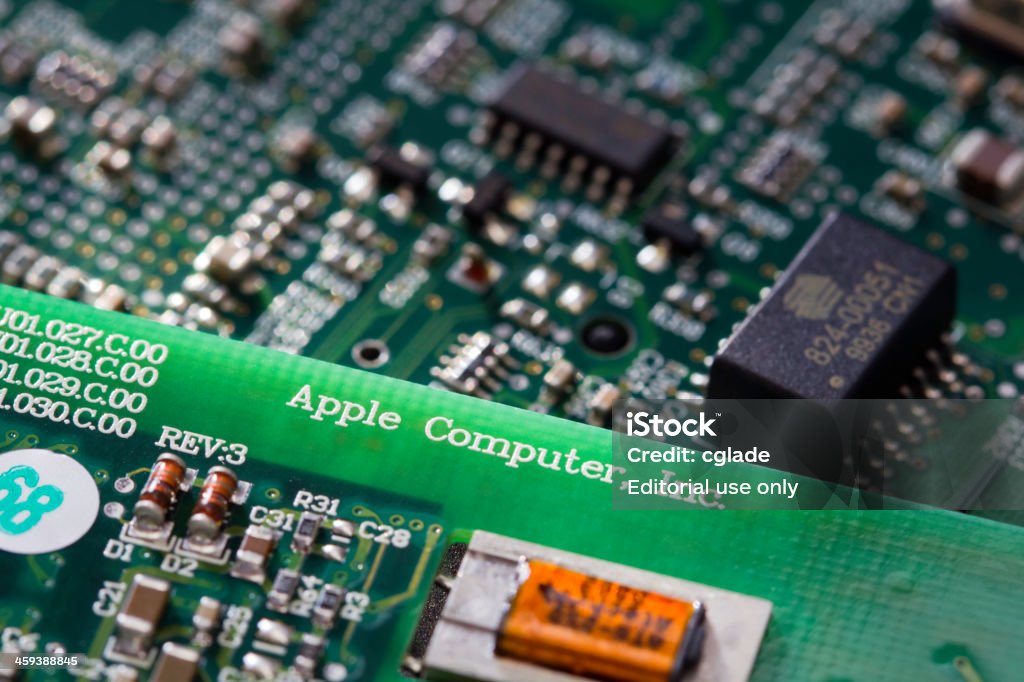 Apple Computer Circuit intégré - Photo de Carte mère libre de droits