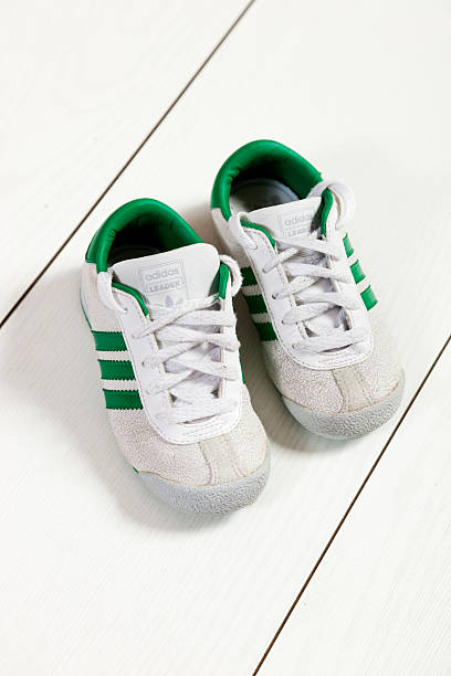 Izmir, Turkey -January 07, 2012: Back of a pair of Adidas sports shoes. Adidas was founded in 1948 by Adolf \\\