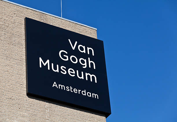 Museu Van Gogh em Amesterdão - fotografia de stock