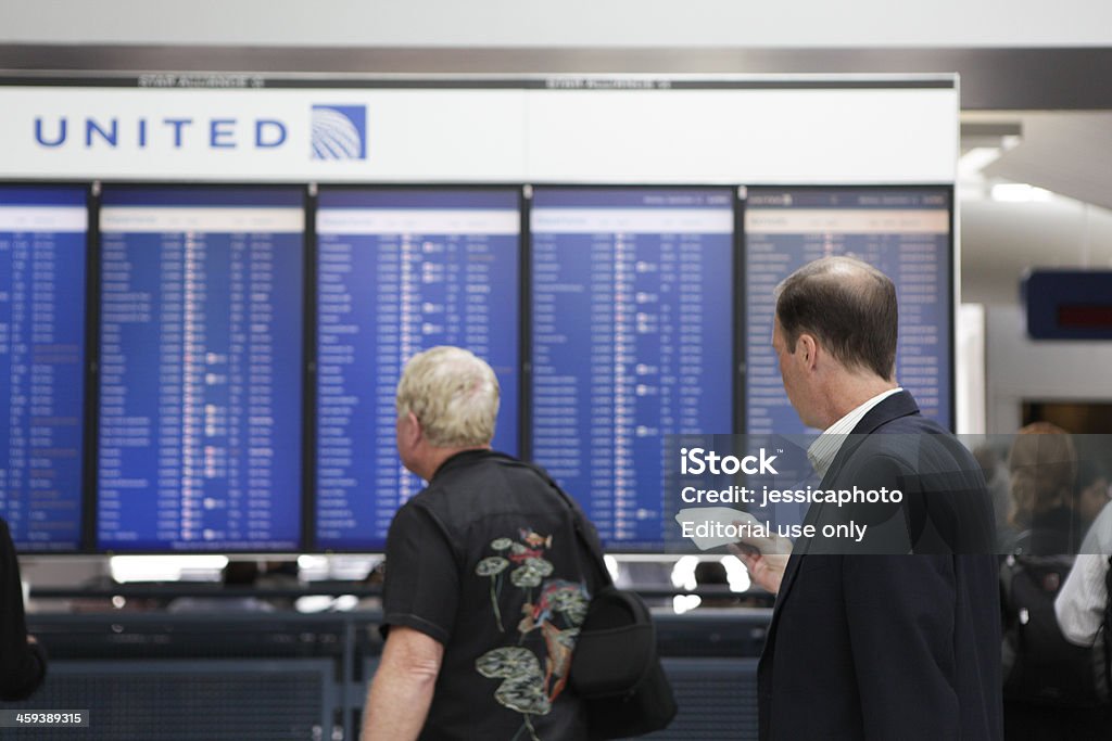 Placa de salida - Foto de stock de United Airlines libre de derechos