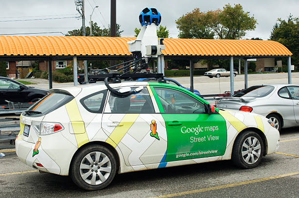 Google Maps Street View Car stock photo