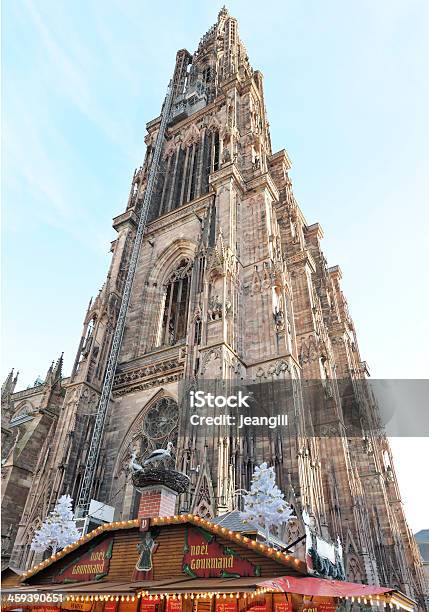 Cattedrale Di Strasburgo Francia - Fotografie stock e altre immagini di Architettura - Architettura, Basso Reno, Cattedrale