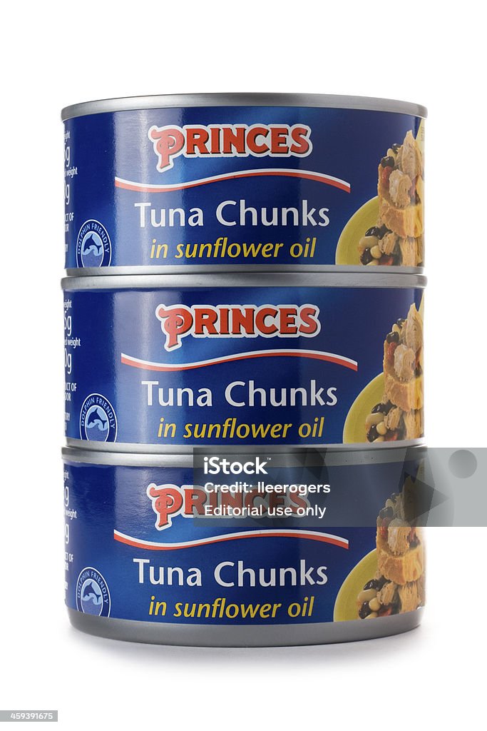 Princes tonno blocchi - Foto stock royalty-free di Barattolo di alluminio