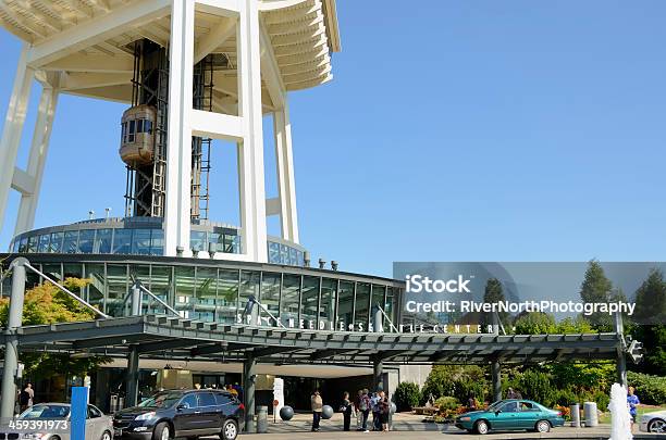 Space Needle Seattle - zdjęcia stockowe i więcej obrazów Architektura - Architektura, Bezchmurne niebo, Centrum Seattle