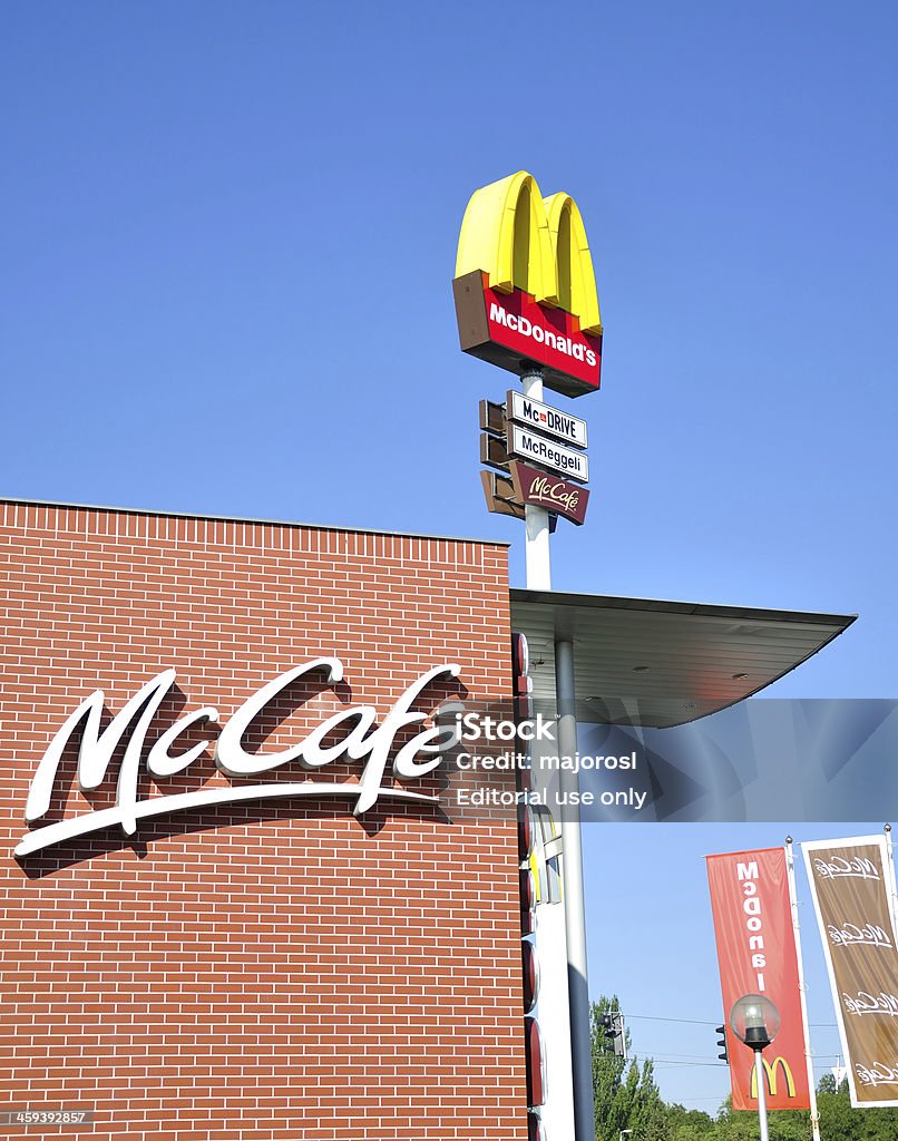 McDonald's restaurante - Royalty-free Alimentação Não-saudável Foto de stock