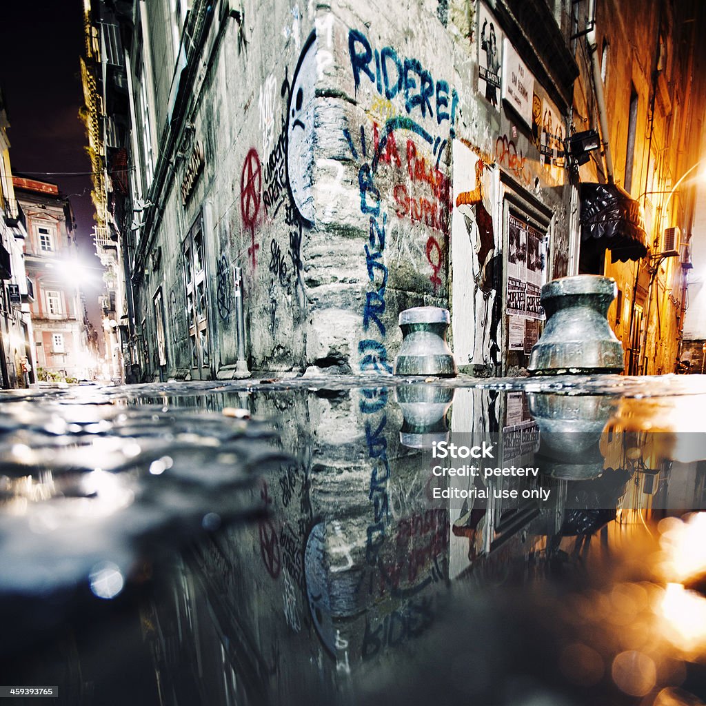 Der Backstreet reflections. - Lizenzfrei Abenddämmerung Stock-Foto