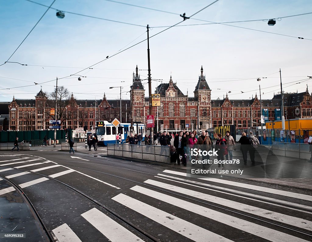 Stazione centrale di Amsterdam - Foto stock royalty-free di Ambientazione esterna