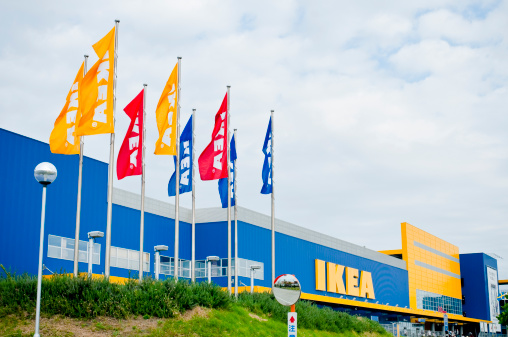 Tokyo, Japan - September 30, 2011 International home products company that designs and sells furniture, appliances and home accessories. IKEA is the world\\'s largest furniture retailer. The front entrance to the IKEA store in Shinmisato, Saitama Prefecture, Japan.